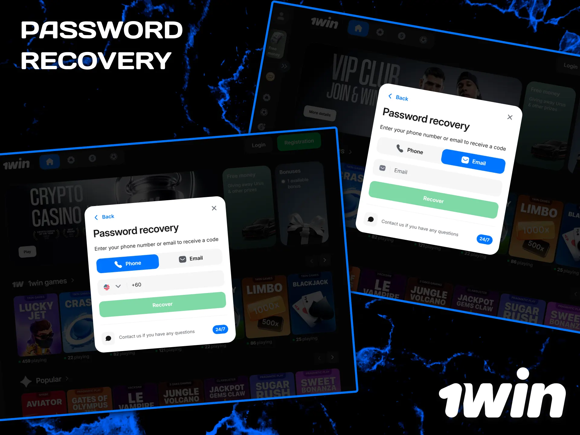 Easily recover your lost 1win password to regain access to your account.